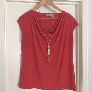 Chico’s Easywear coral top